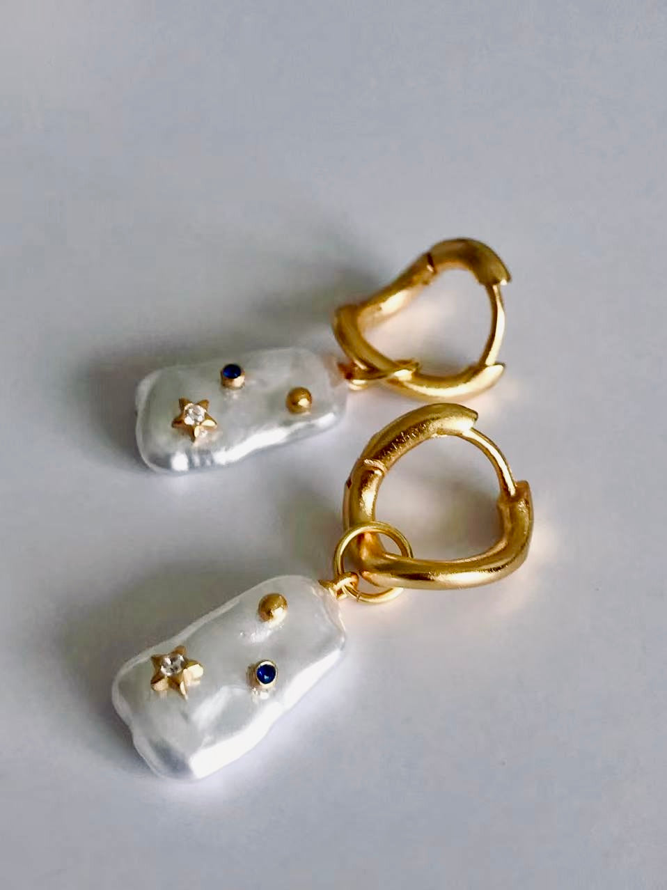 Celestial Baroque Pearl Earrings