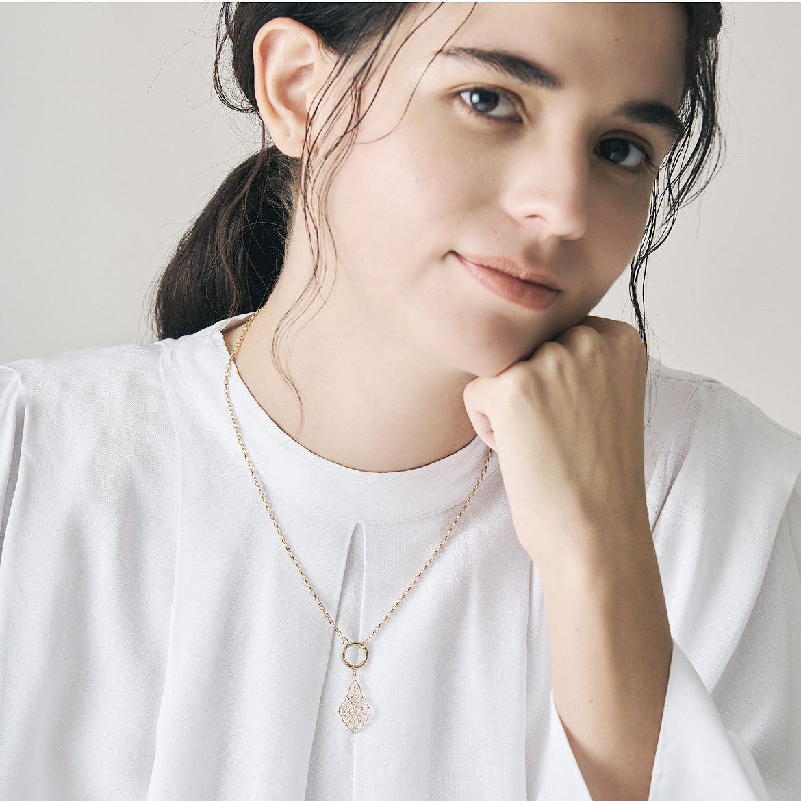 Medieval Lace Filigree Pendant Necklace|925 Sterling Silver with 18K Gold Plating