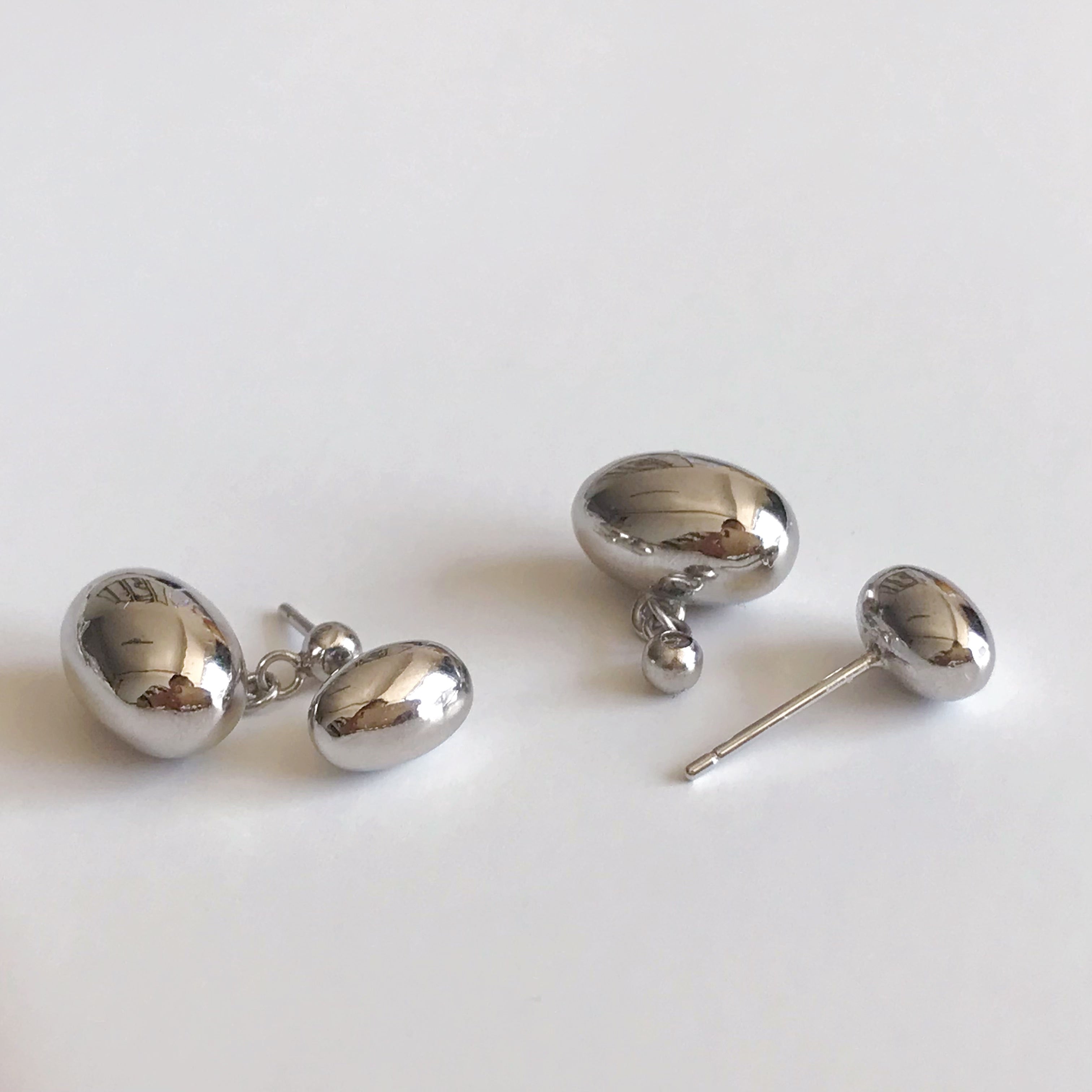 Two-Way Pebble Earrings