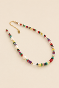 Multicolour Natural Gemstone & Freshwater Pearl Necklace