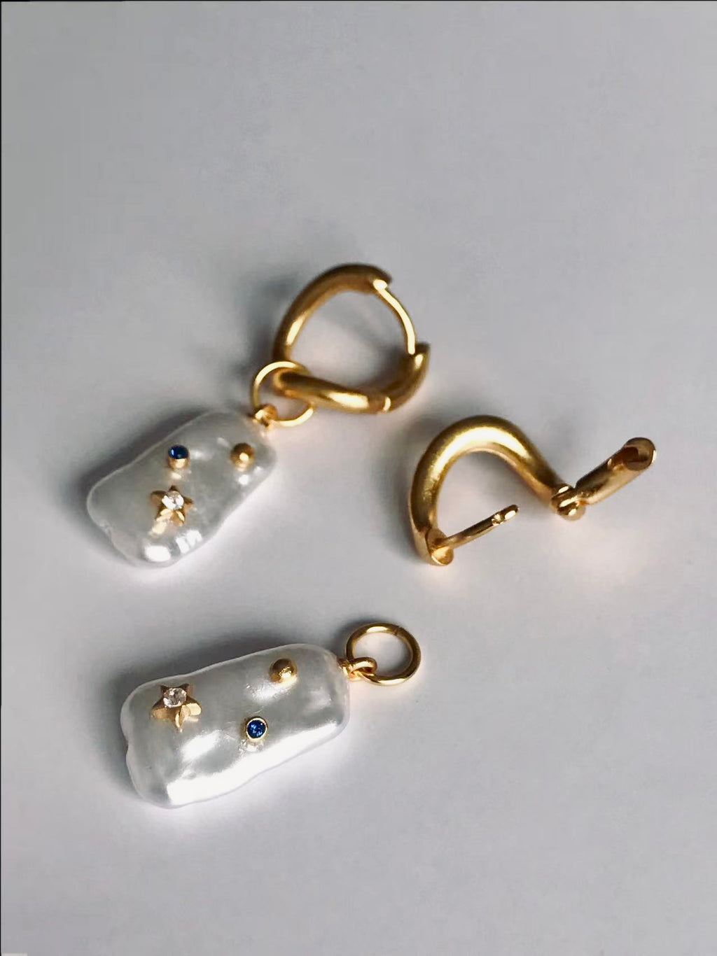 Celestial Baroque Pearl Earrings