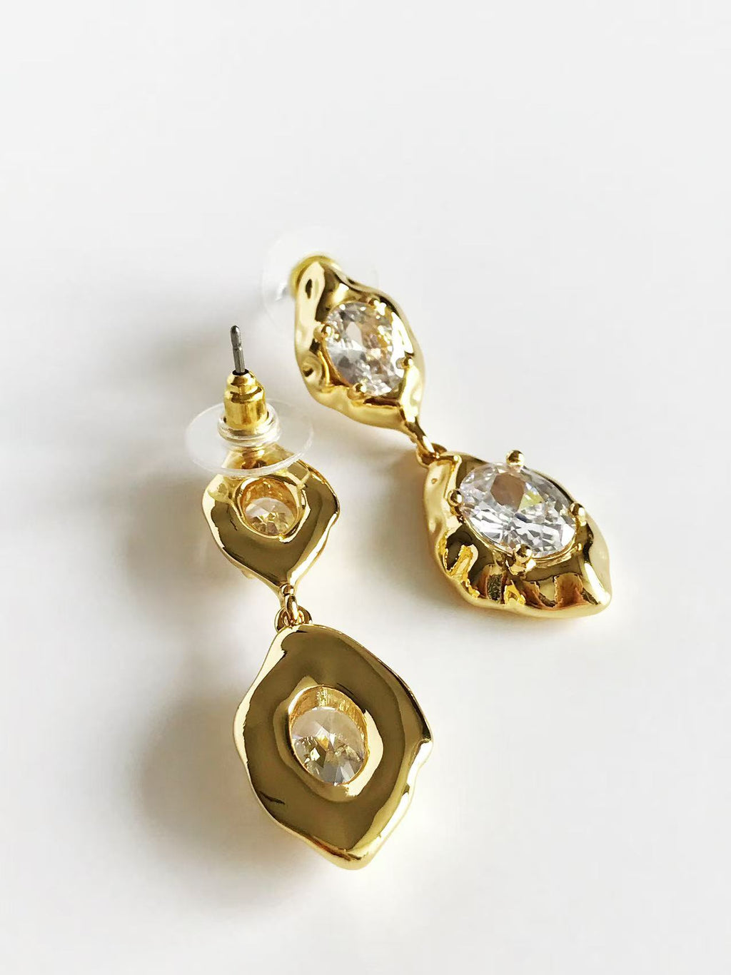 Molten Zircon Drop Earrings