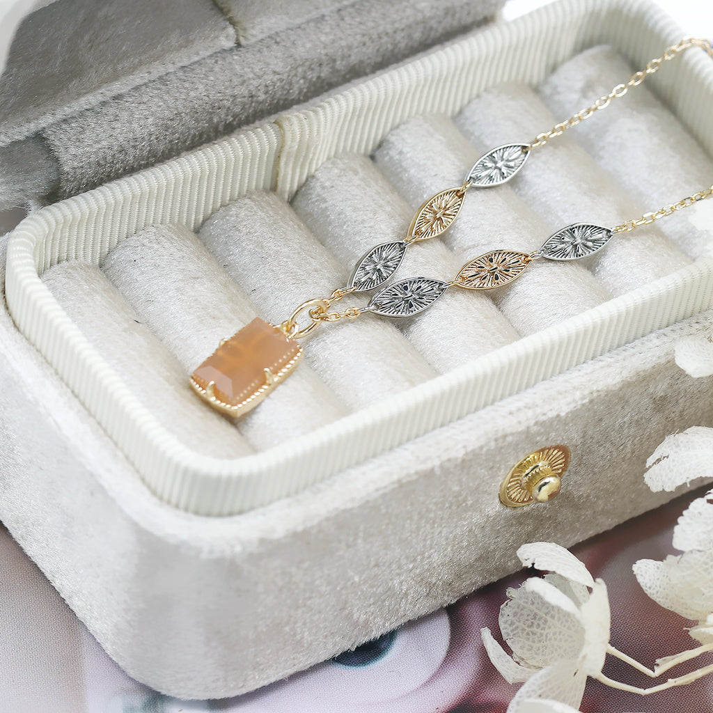 ChrysanthemumCrestnecklace in the box 