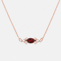 Garnet Marquise Necklace
