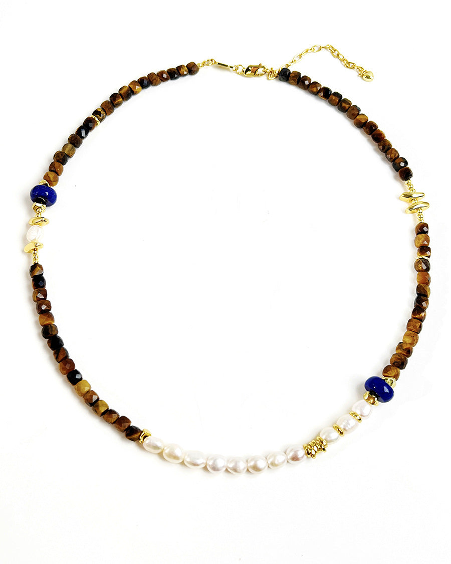Harmony Pearl Tiger’s Eye Necklace