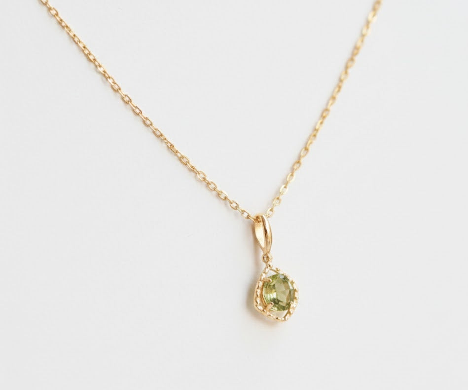 Irregular Peridot Necklace
