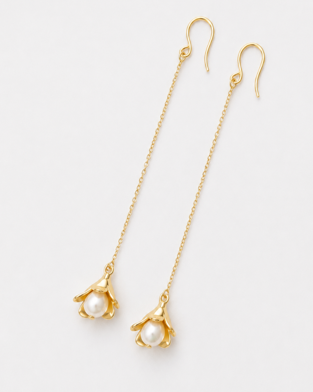 Lily of the Valley Freshwater Pearl Drop Earrings