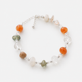 Meadow Rutilated Quartz Crystal Bracelet — Silver Plated