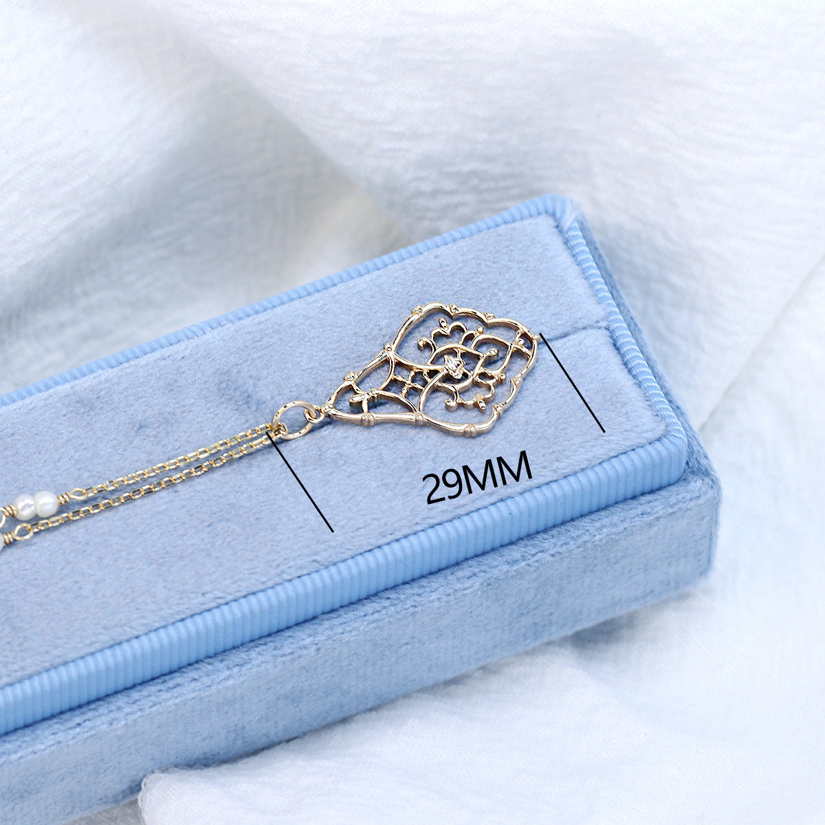 Medieval Lace Filigree Pendant Necklace｜925 Sterling Silver with 18K Gold Plating