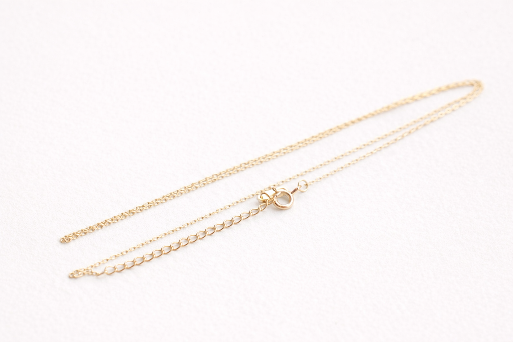 Minimal O-Link Chain Necklace｜Gold Plated Sterling Silver | Everyday Layering Essential