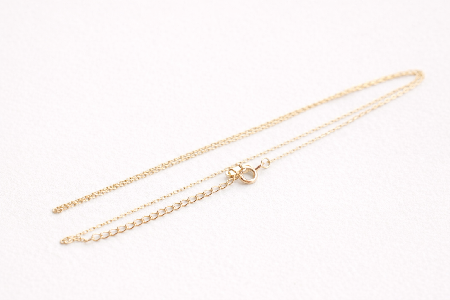 Minimal O-Link Chain Necklace｜Gold Plated Sterling Silver | Everyday Layering Essential