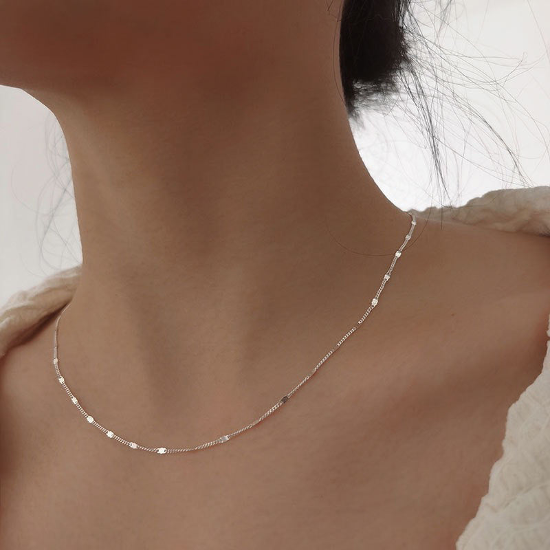 Silver Shiny Link Necklace from Gembee Jewellery