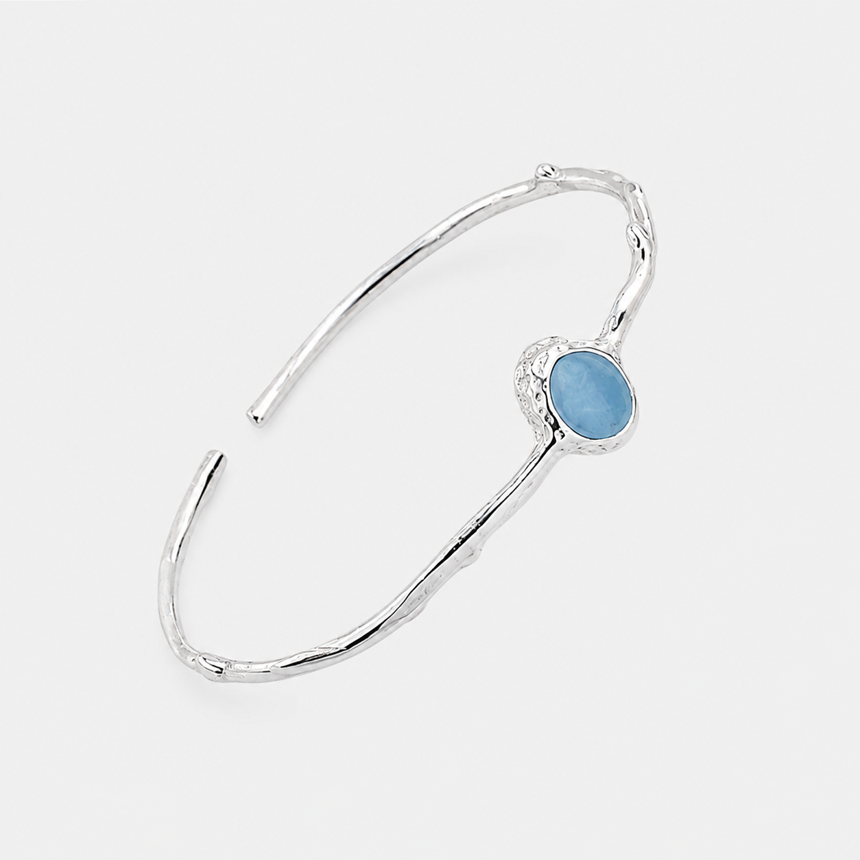 Natural Aquamarine Cuff Bracelet