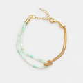 Natural Chrysoprase Double Strand Bracelet