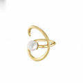 Natural Pearl Sterling Silver Ear Cuff