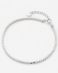 Sterling Silver Faceted Bead Bracelet