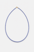 Tanzanite Beaded Chocker Necklace – December Birthstone