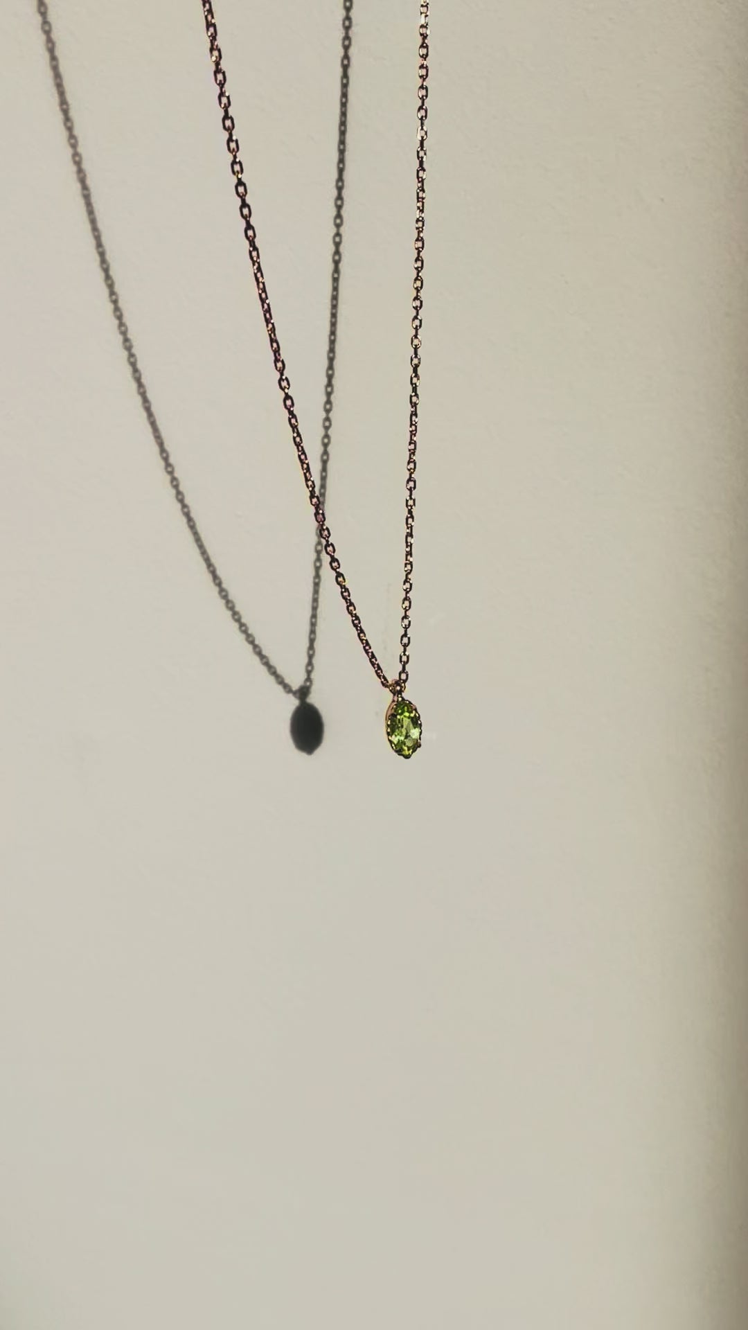 Marquise-Cut Peridot Necklace  | August birthstone